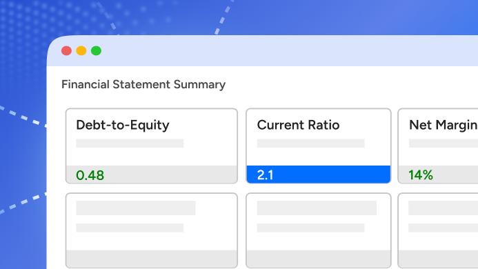 Ratio Analysis Dashboard
